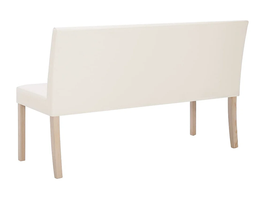 Banc 139,5 cm Crème Similicuir REO31845