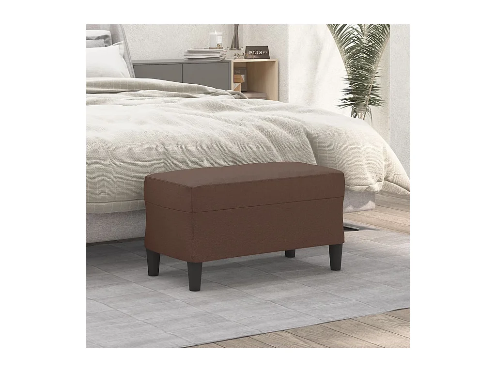Banc Marron 70x35x41 cm Similicuir REO55987