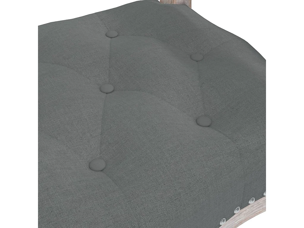 Banc Gris foncé 110x45x60 cm Tissu REO86820