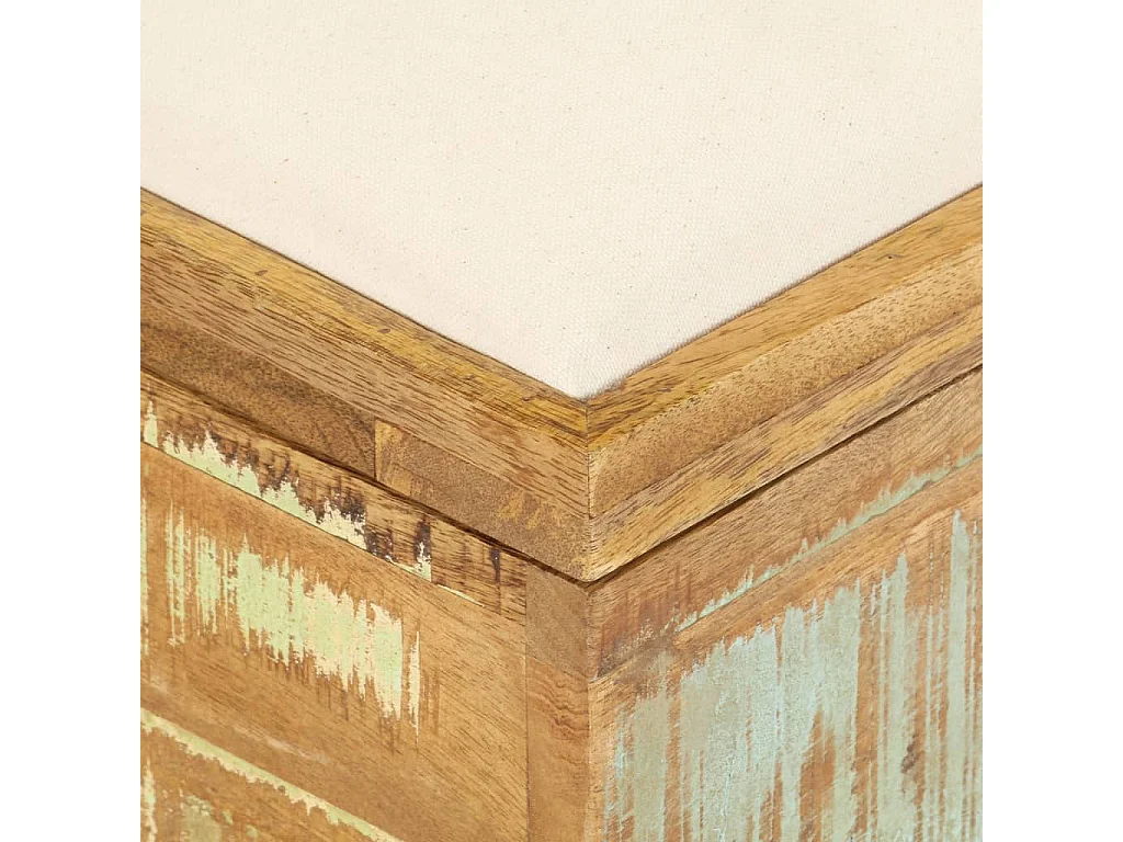 Opbergbankje 80x40x40 cm massief gerecycled hout NL440246