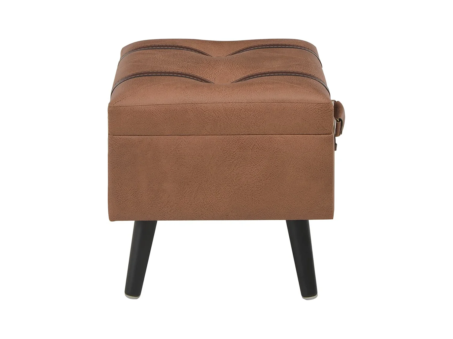 Opbergkruk 40 cm kunstleer bruin NL650122