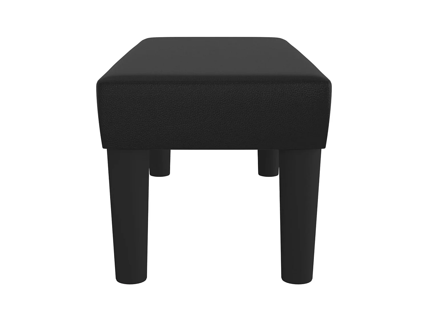 Banc Noir 70x30x30 cm Similicuir REO47791