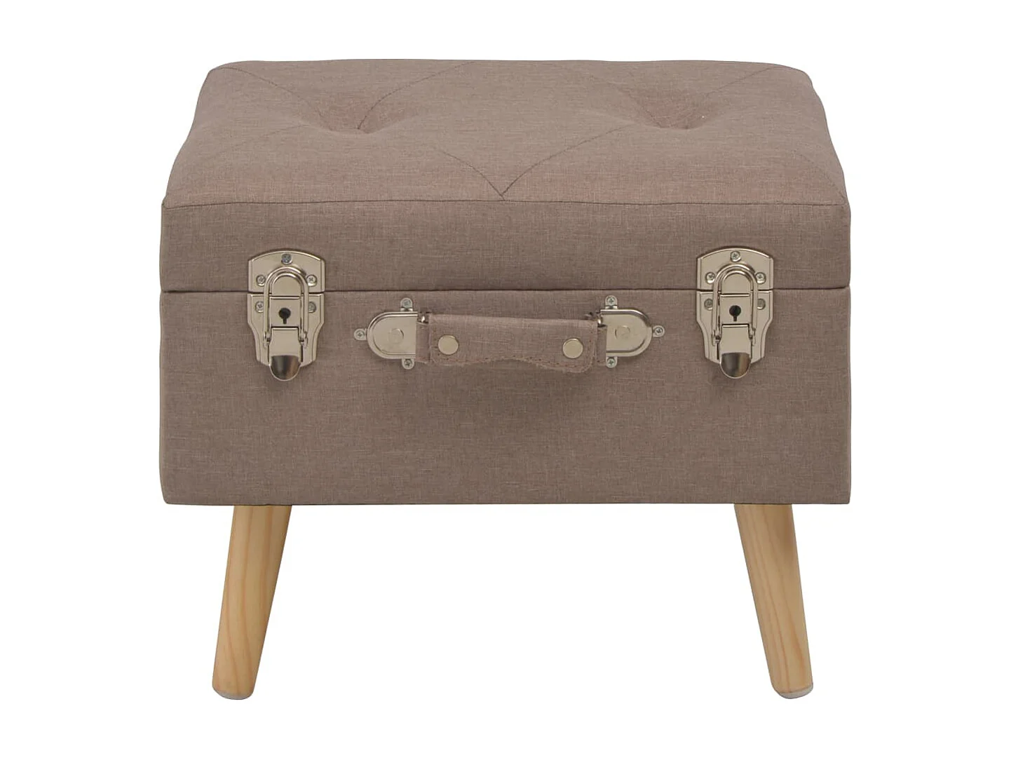 Bancs de rangement 3 pcs Marron Tissu REO64388