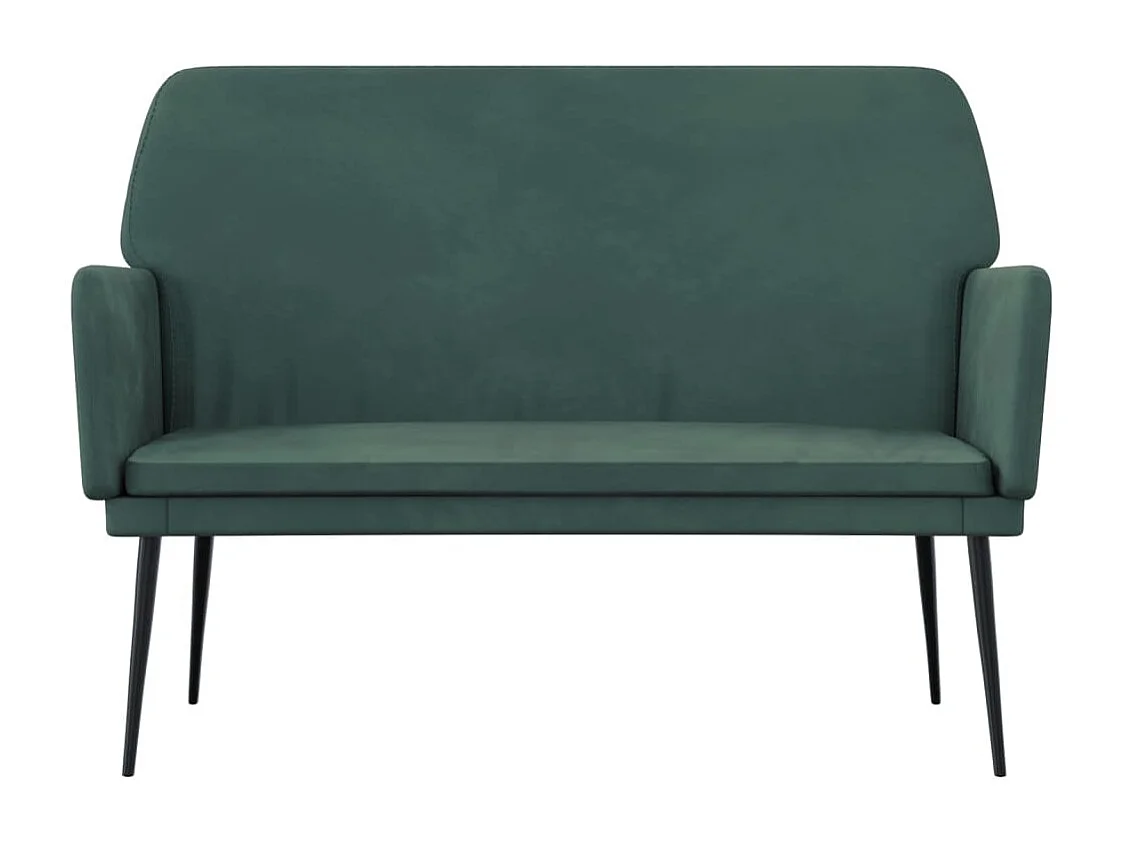Banc Vert foncé 108x79x79 cm Velours REO62120