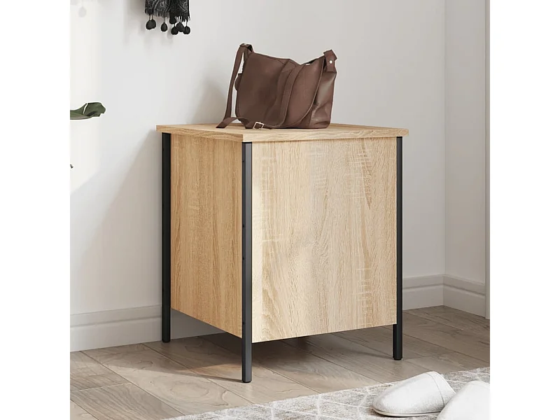 Banco arrumação 40x42,5x50 cm derivados madeira carvalho sonoma PT736595