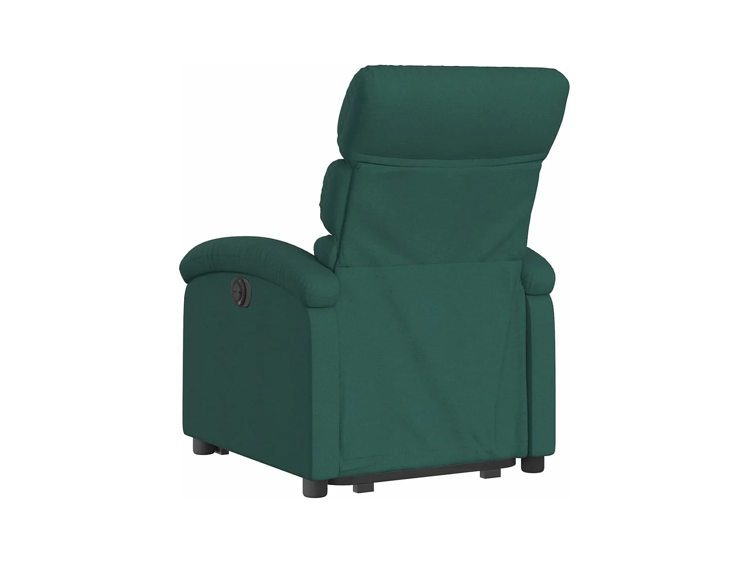 Fauteuil inclinable électrique vert foncé tissu REO69898