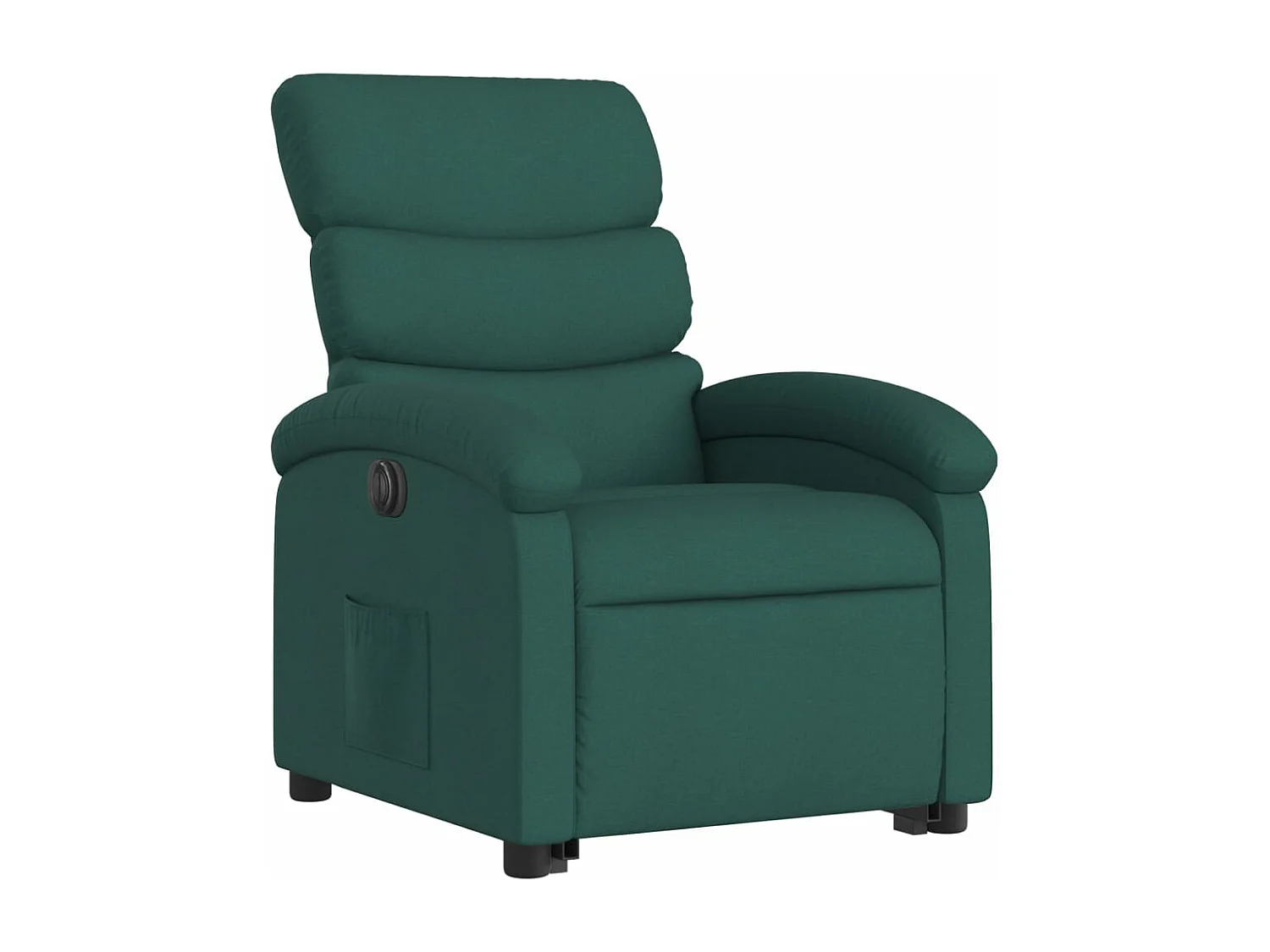 Fauteuil inclinable électrique vert foncé tissu REO69898