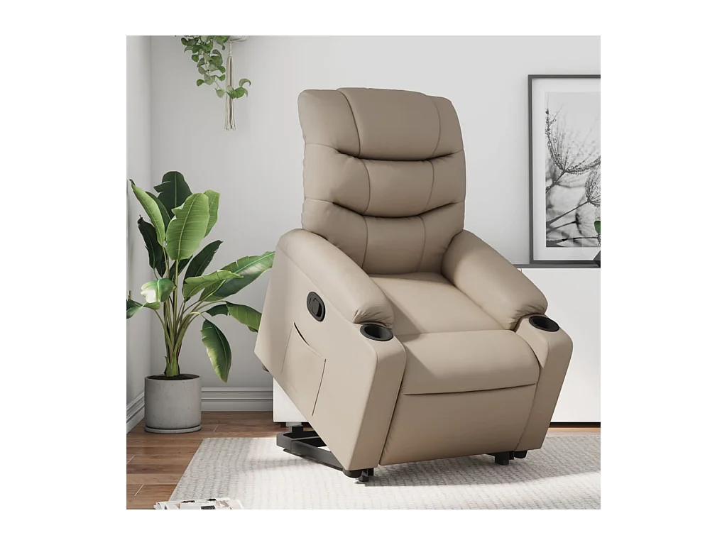 Fauteuil inclinable Cappuccino Similicuir REO10194