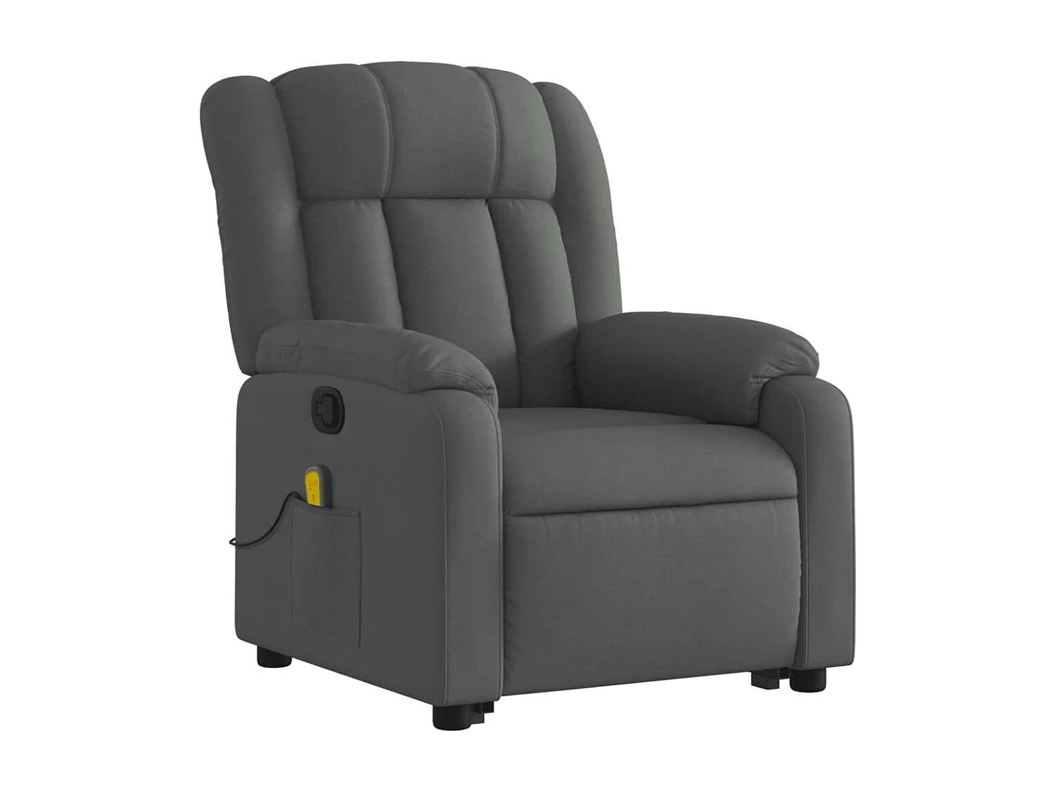 Silla de masaje reclinable de pie de tela gris oscuro YOE22567