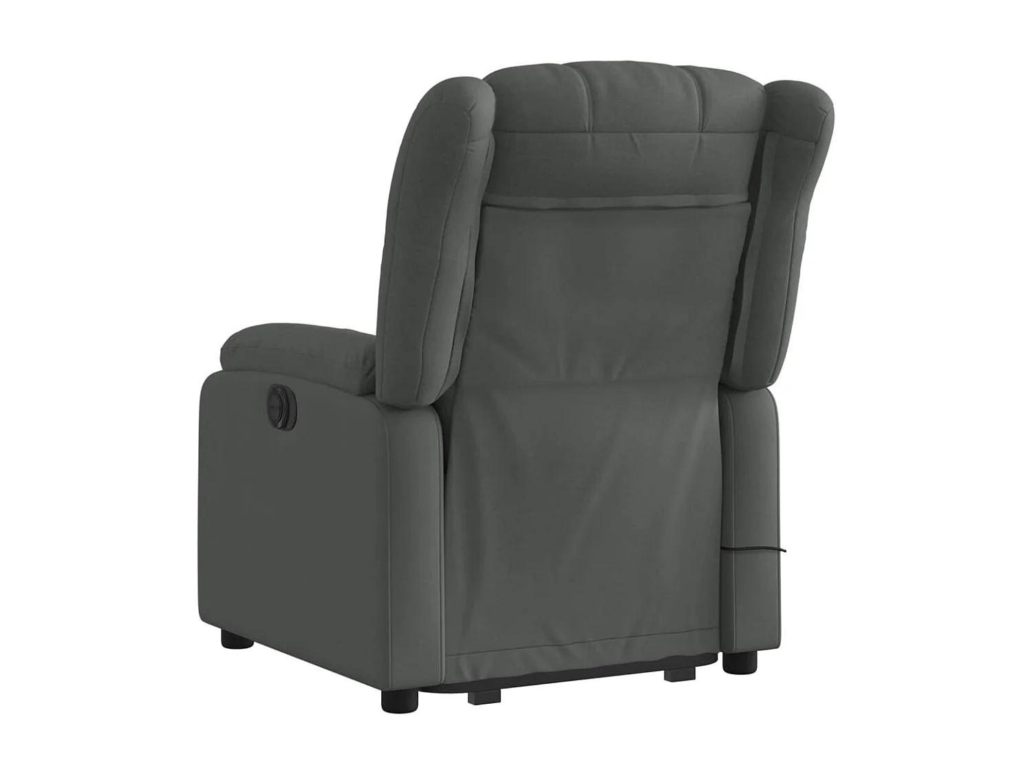 Silla de masaje reclinable de pie de tela gris oscuro YOE22567