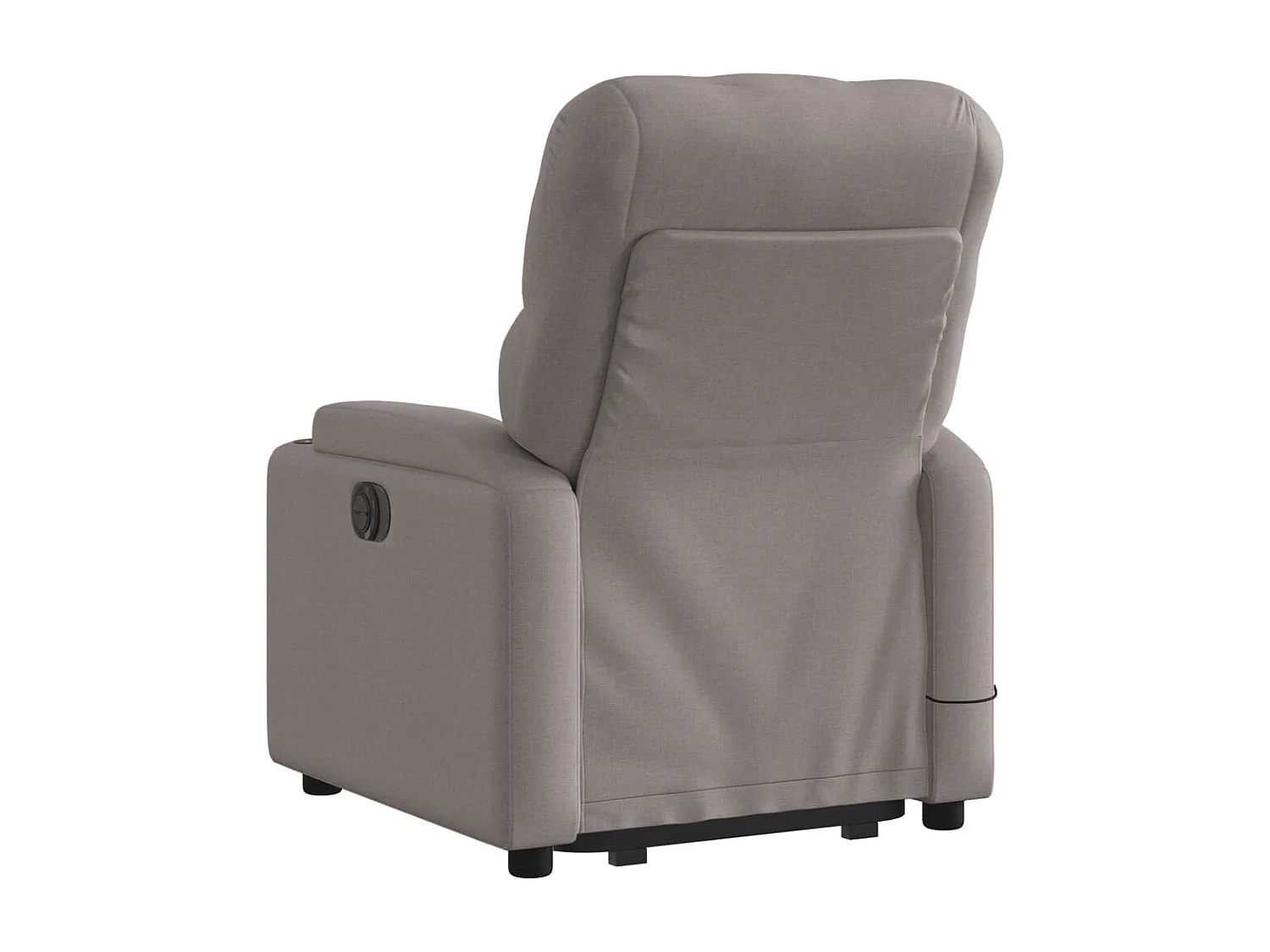 Fauteuil inclinable de massage électrique Taupe Tissu REO79673