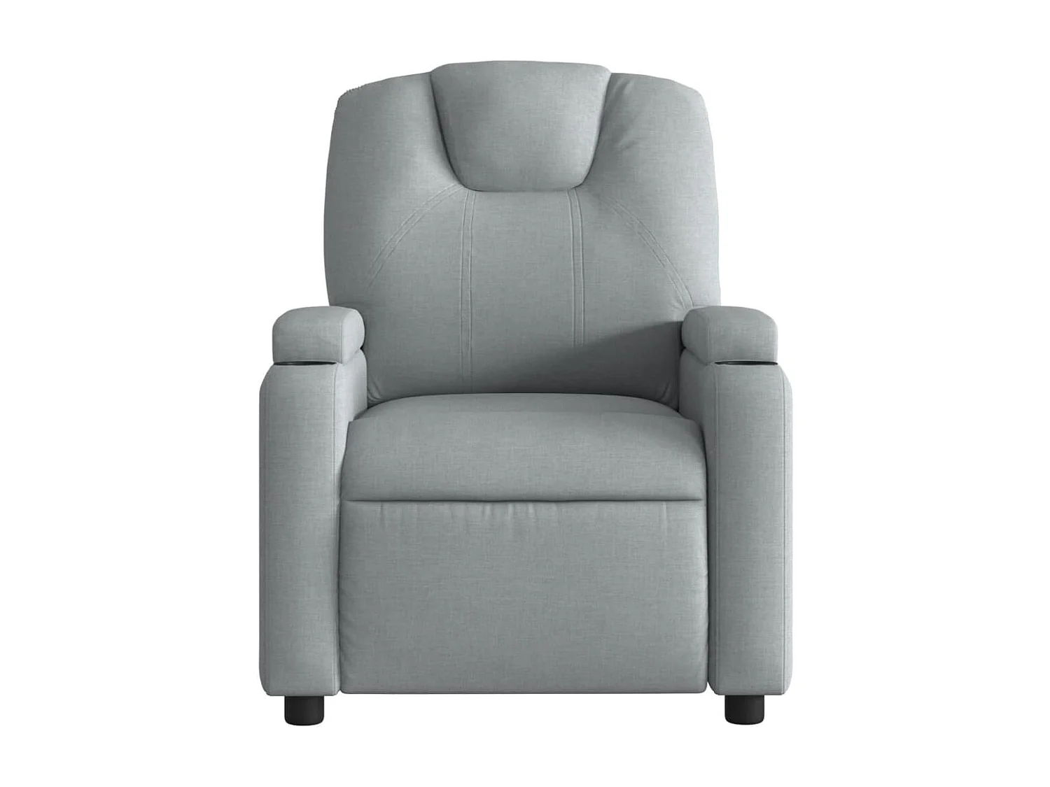 Fauteuil de massage inclinable Gris clair Tissu REO96389