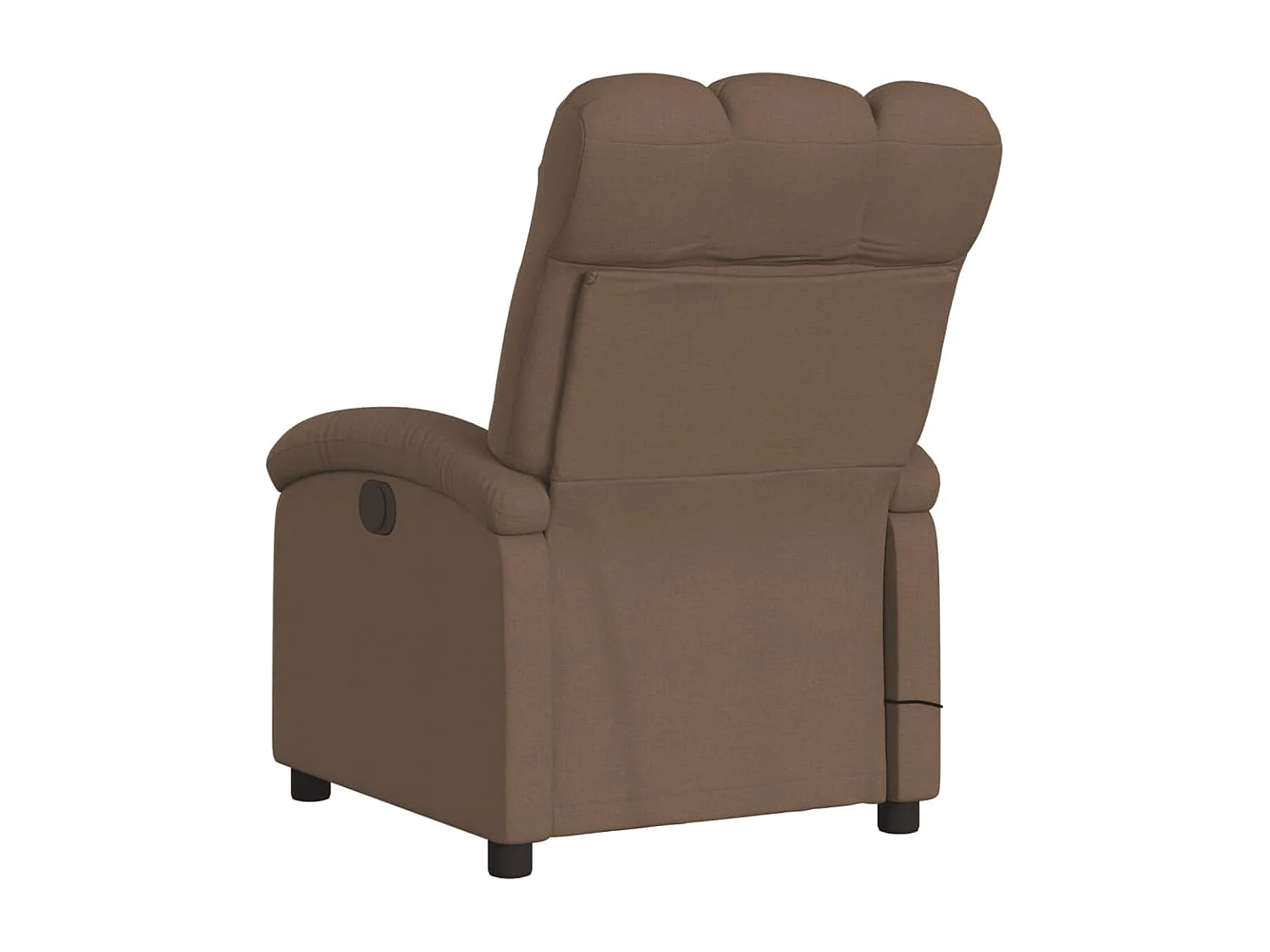Sillón reclinable de masaje eléctrico tela marrón YOE97713