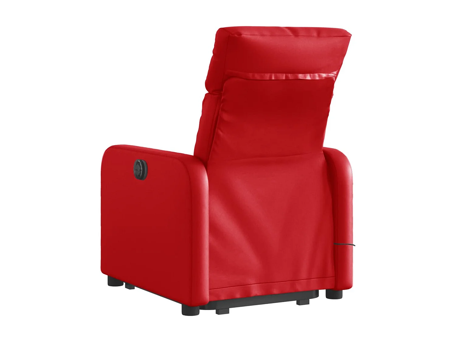 Sillón de majaje elevable eléctrico cuero artificial rojo YOE49835