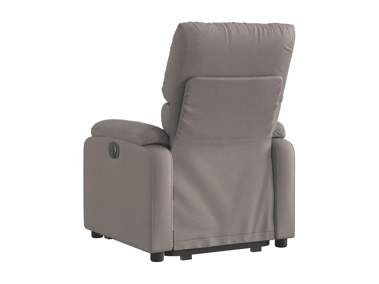 Sillón eléctrico reclinable elevable de tela gris taupe YOE99682