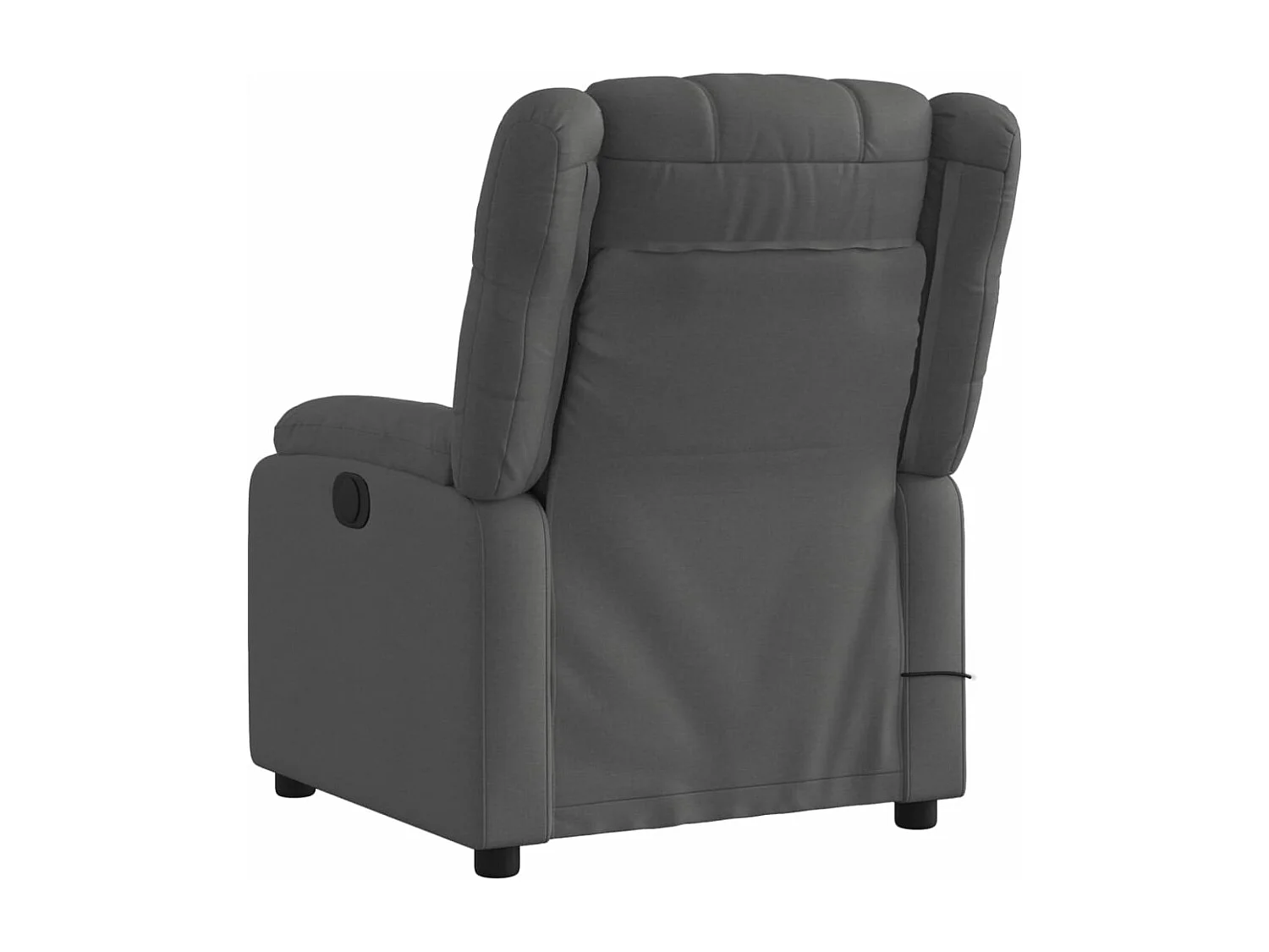 Fauteuil de massage inclinable Gris foncé Tissu REO26376