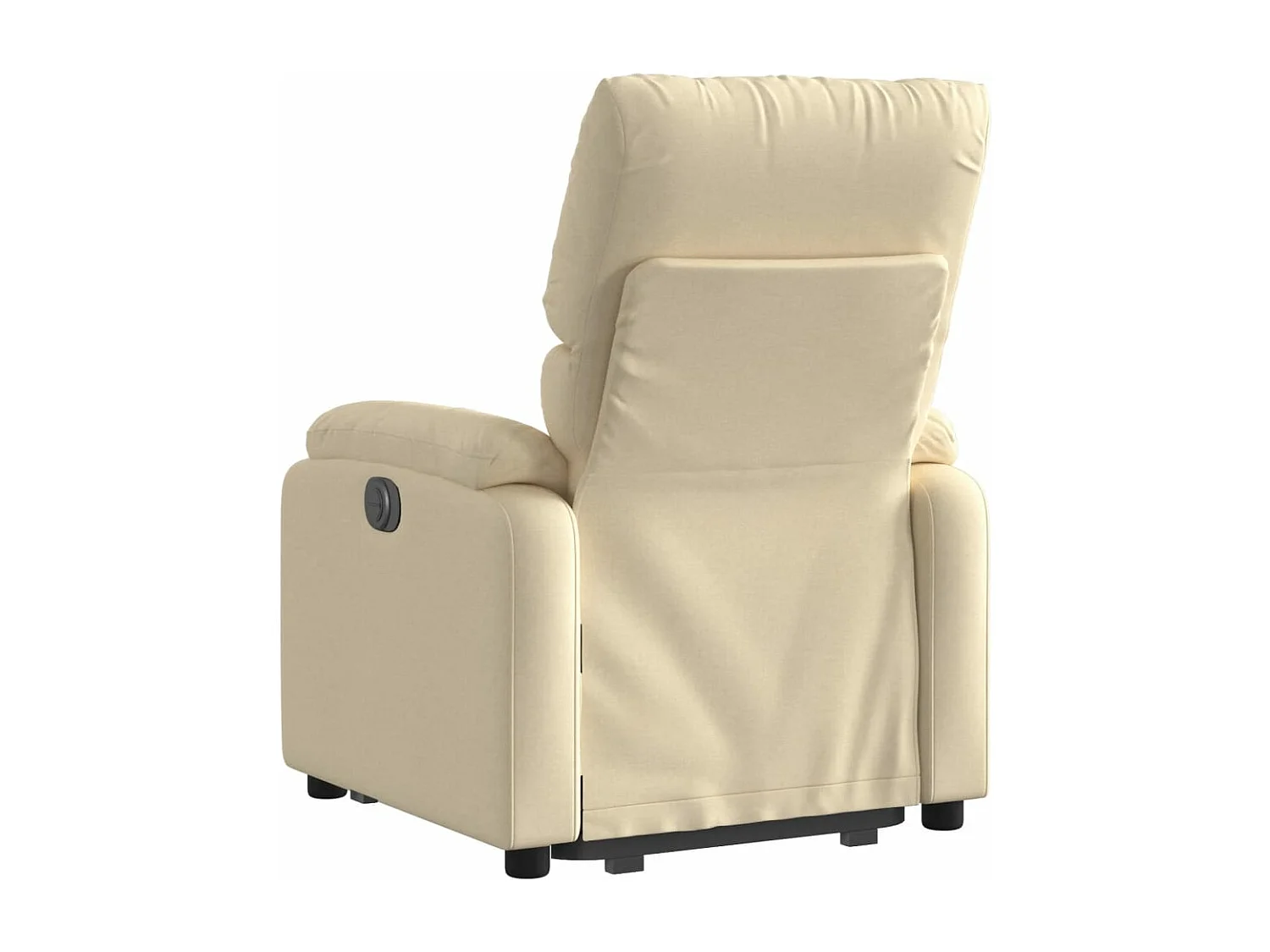 Fauteuil inclinable électrique crème tissu REO87565
