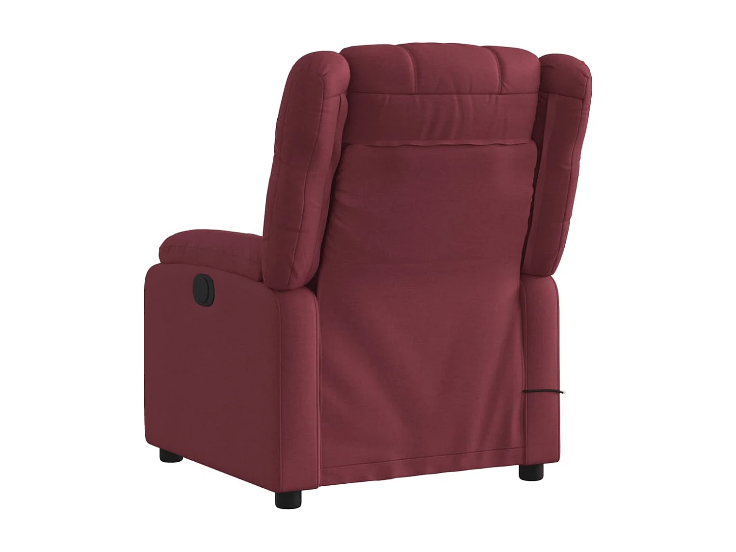 Fauteuil de massage inclinable électrique Rouge bordeaux Tissu REO61449