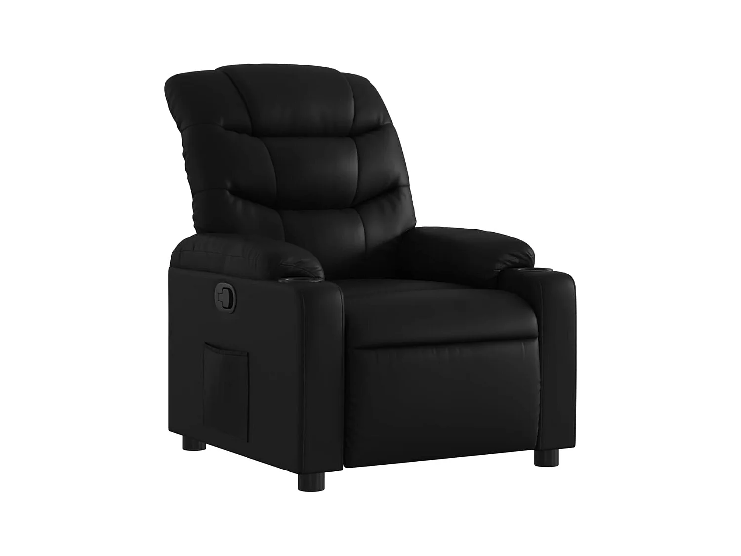 Relaxsessel | Fernsehsessel Schwarz Kunstleder -gkd314426