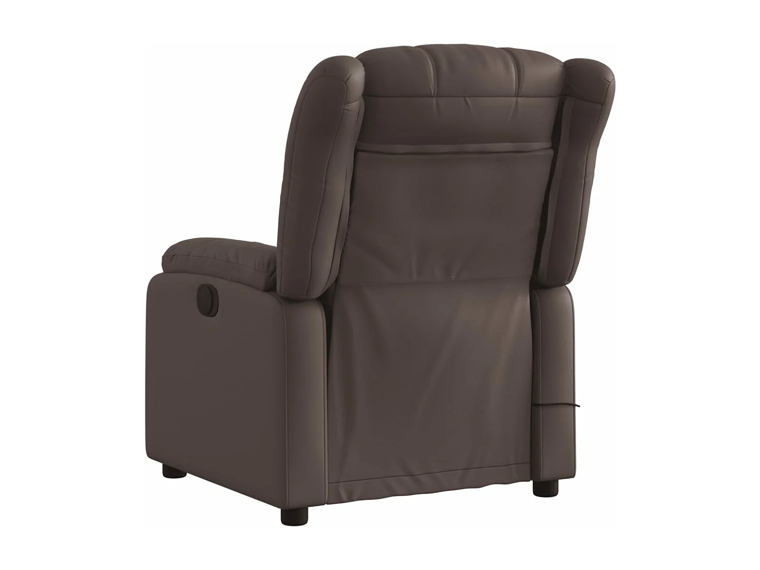 Fauteuil de massage inclinable électrique marron similicuir REO66901