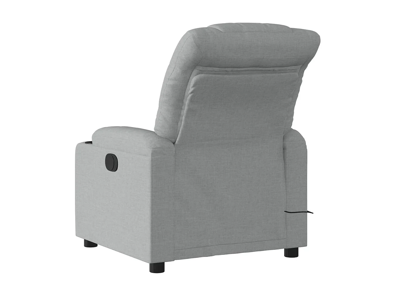 Sillón reclinable de masaje eléctrico tela gris claro YOE56116