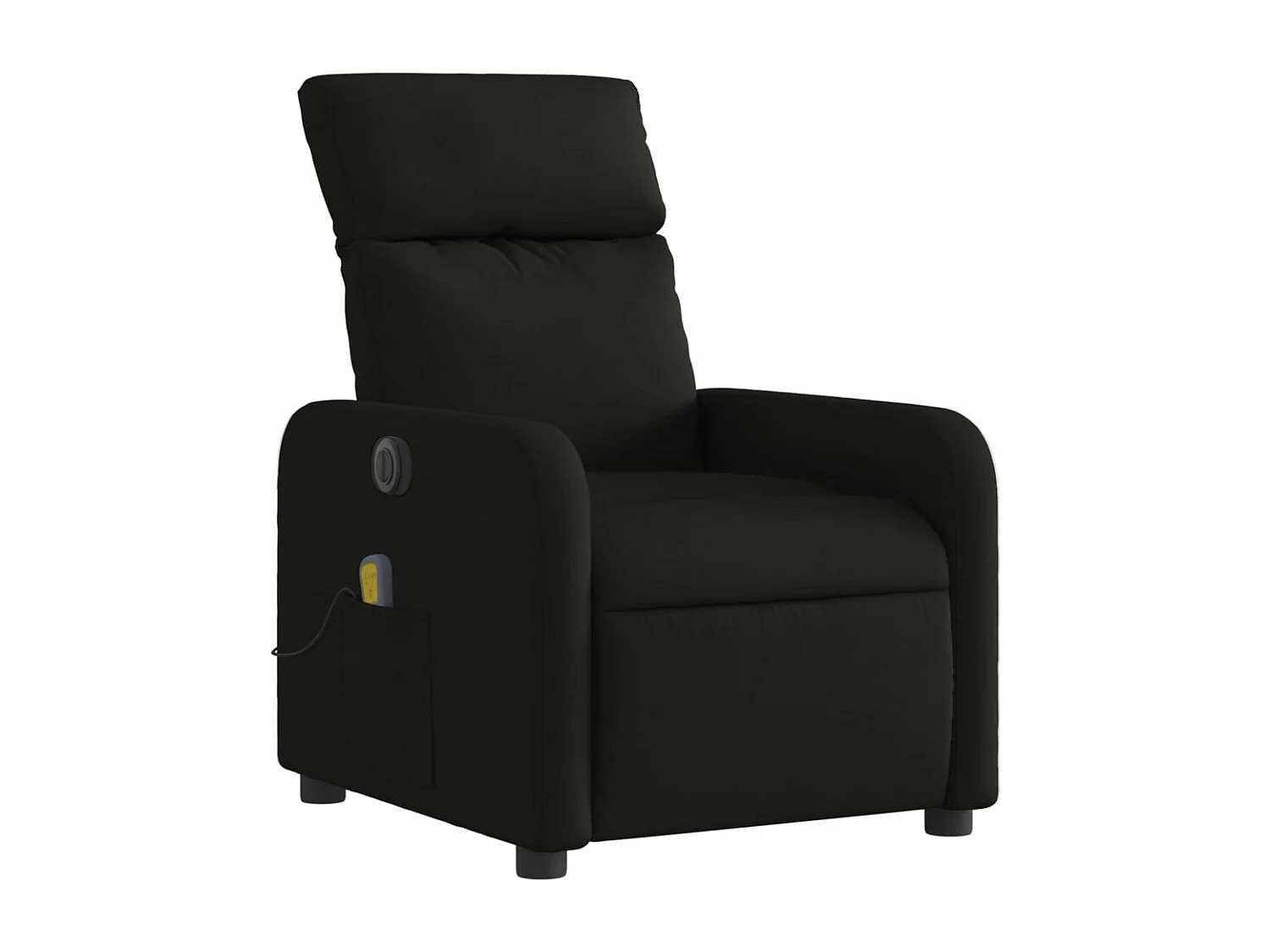 Fauteuil de massage inclinable électrique Noir Tissu REO42217