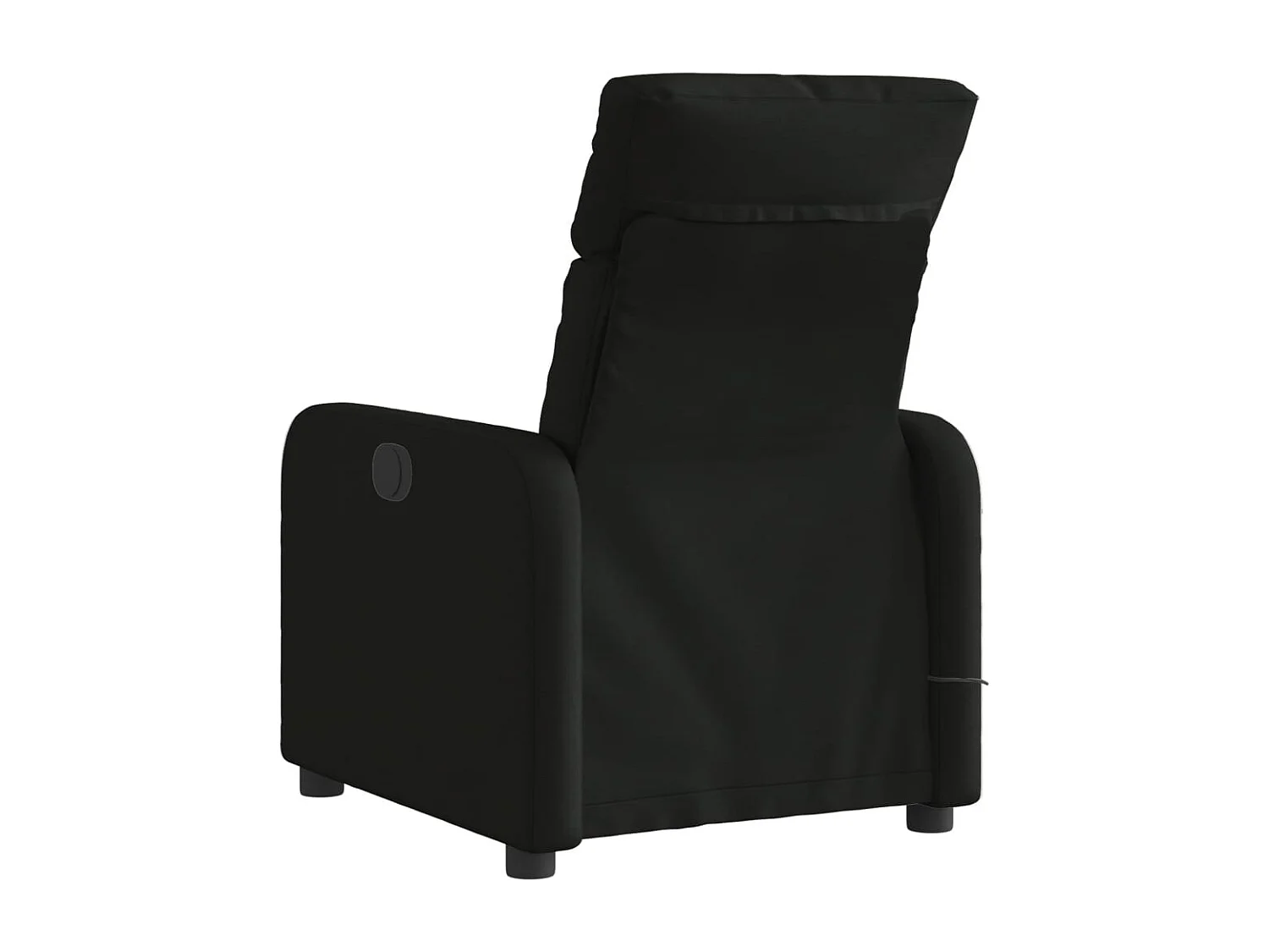 Fauteuil de massage inclinable électrique Noir Tissu REO42217