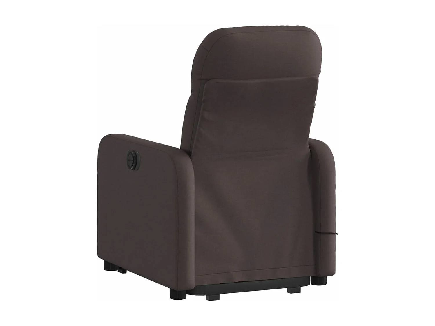Fauteuil inclinable de massage électrique Marron foncé Tissu REO58993