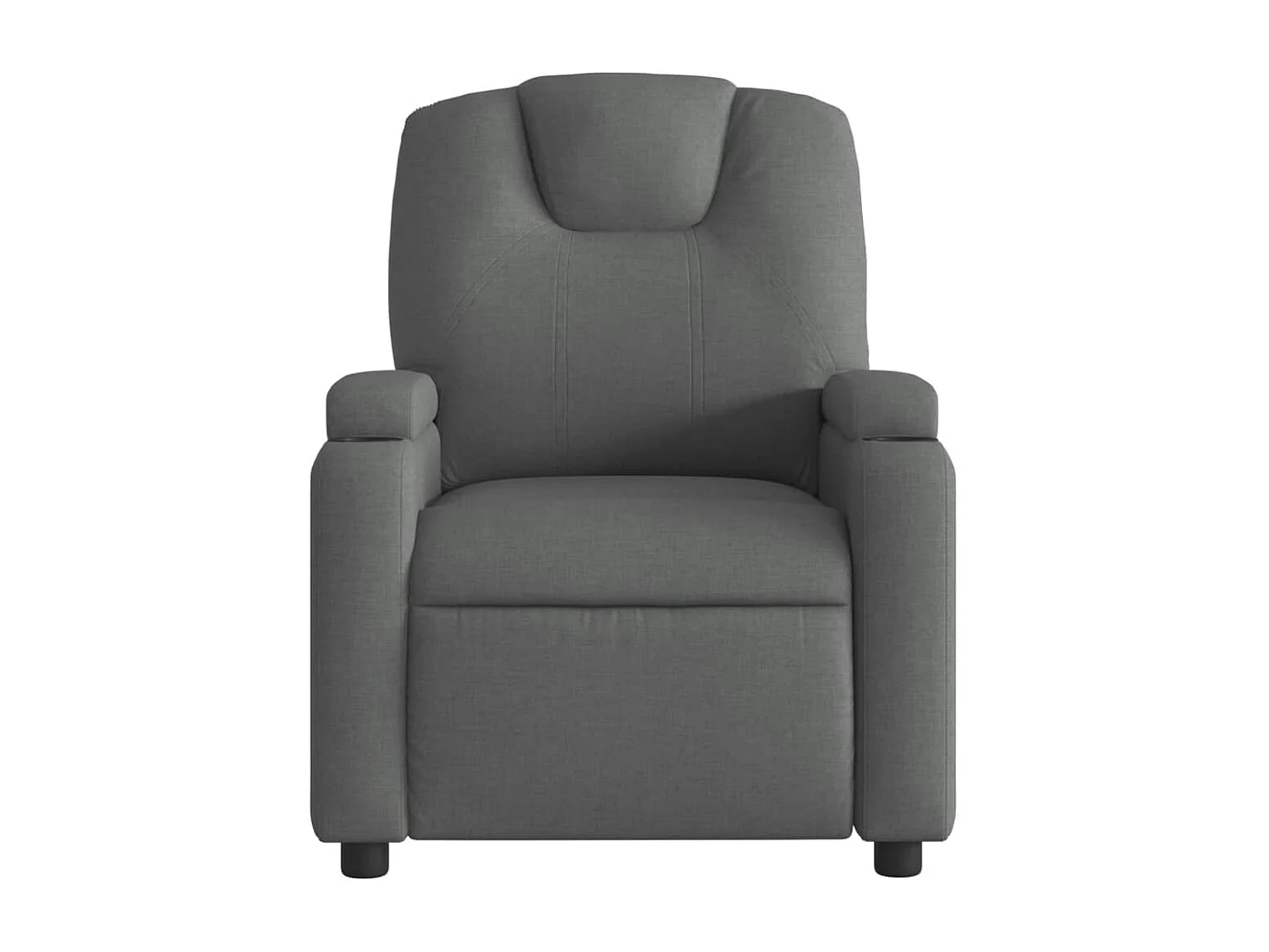 Sillón de masaje reclinable de tela gris oscuro YOE89501