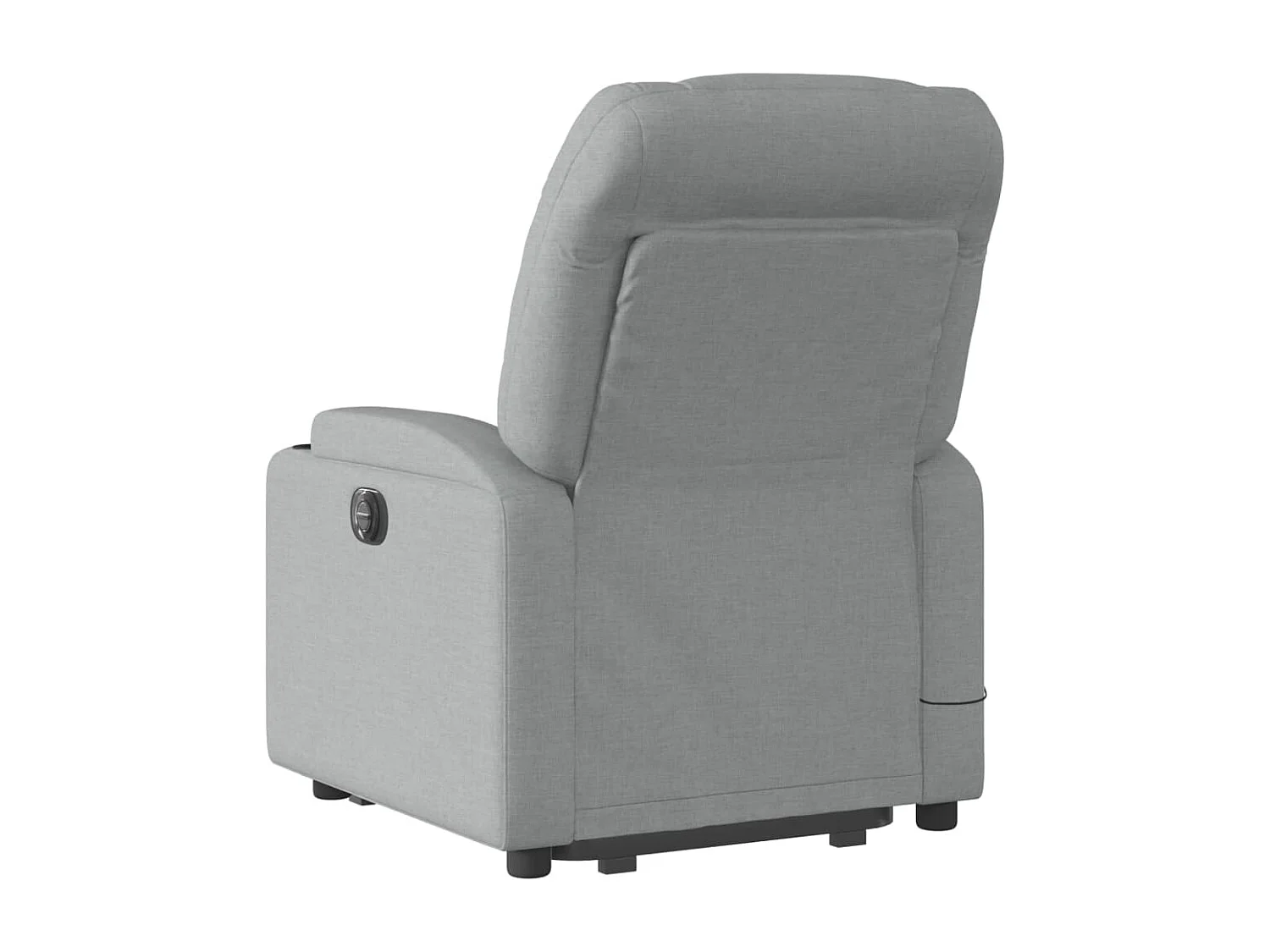 Fauteuil de massage inclinable Gris clair Tissu REO18054