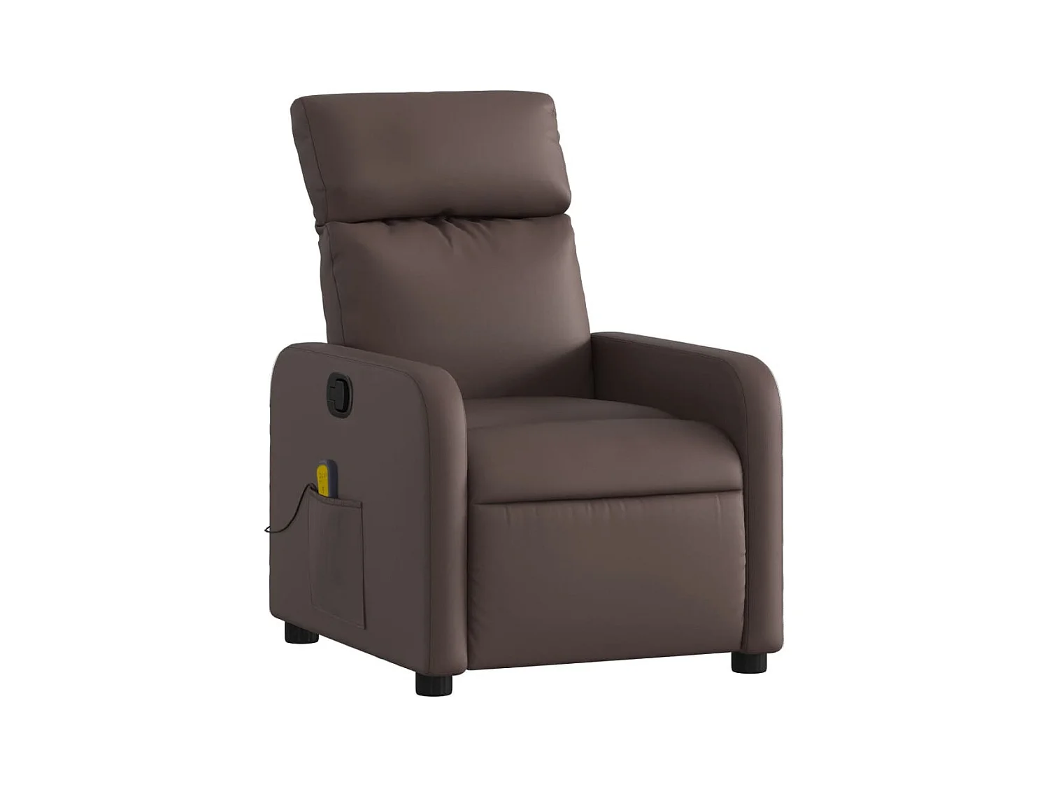 Fauteuil de massage inclinable Marron Similicuir REO25301