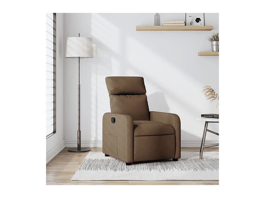 Fauteuil inclinable Marron Tissu REO34742