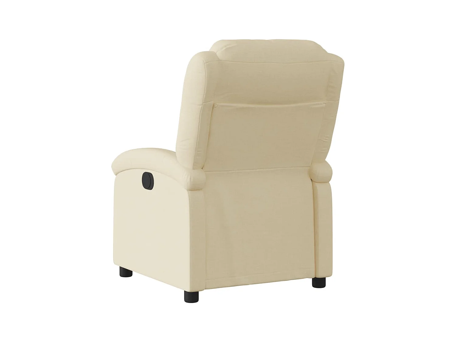 Fauteuil verstelbaar elektrisch stof crèmekleurig NL347442