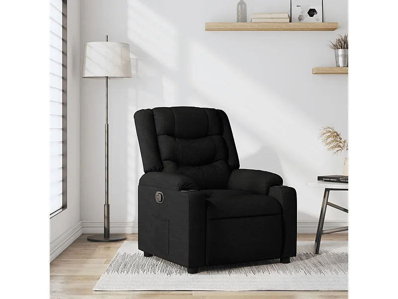 Relaxsessel | Fernsehsessel Schwarz Stoff -gkd242868