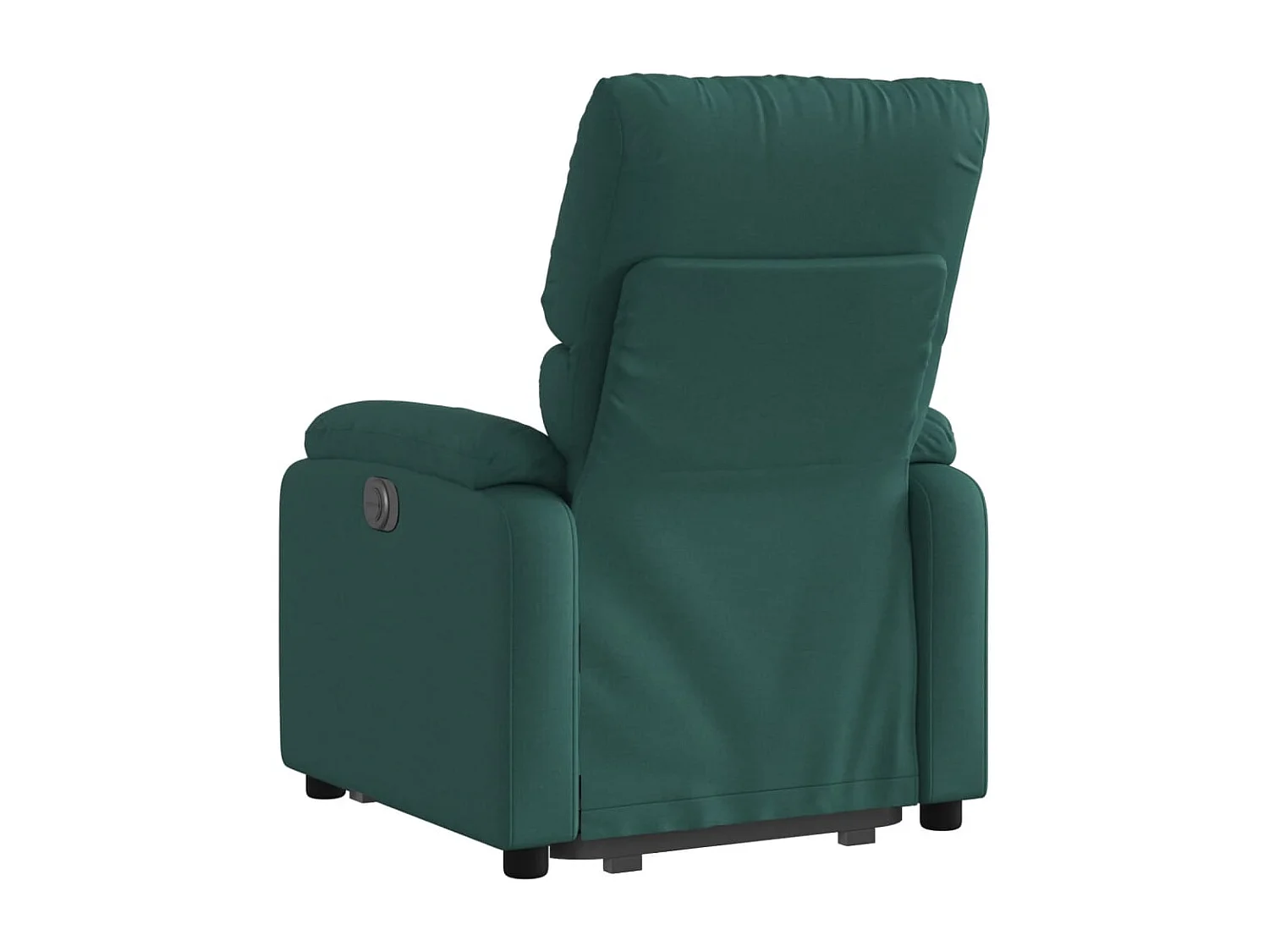 Fauteuil inclinable vert foncé tissu REO74893