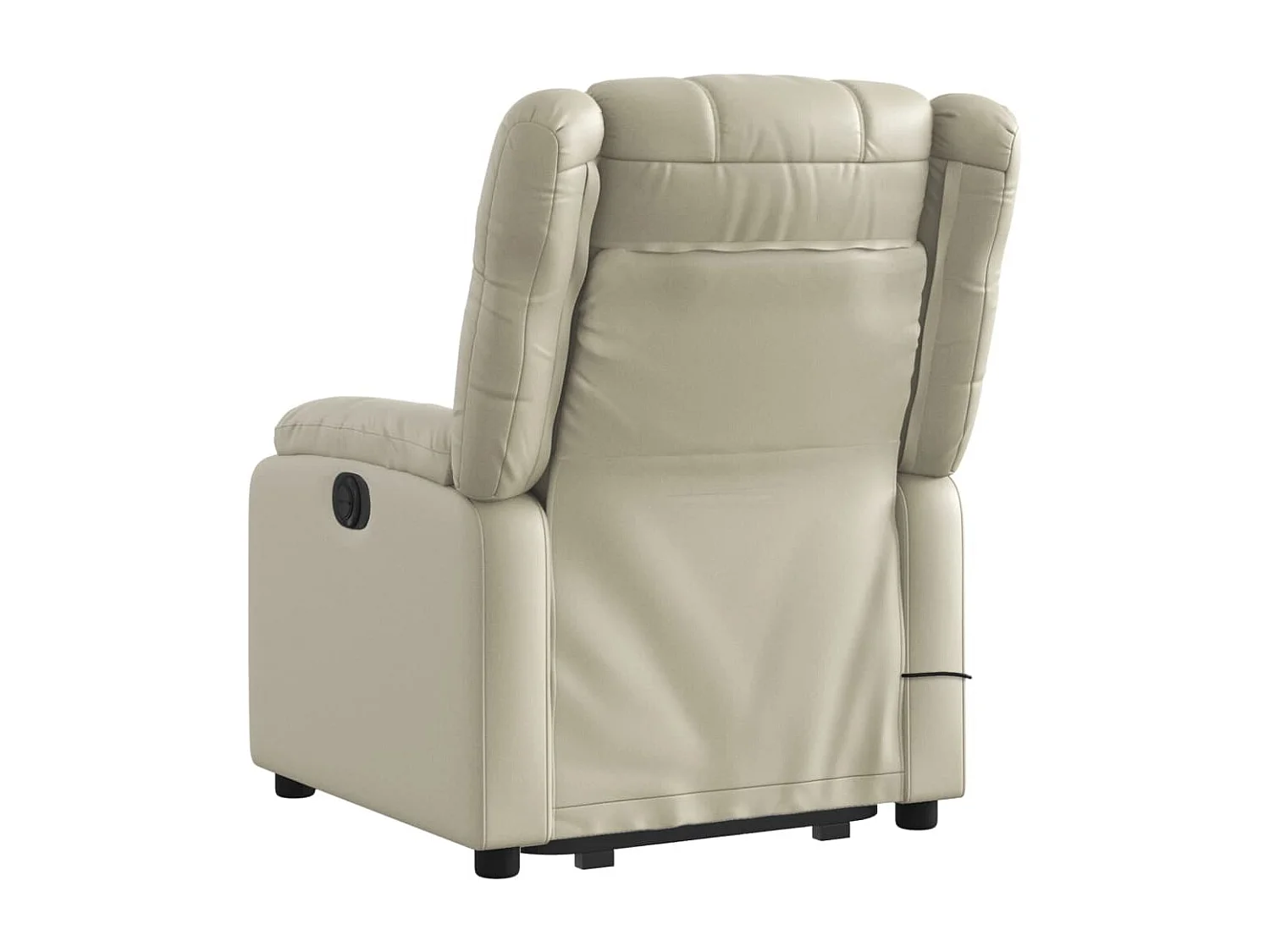 Fauteuil inclinable de massage Crème Similicuir REO85478