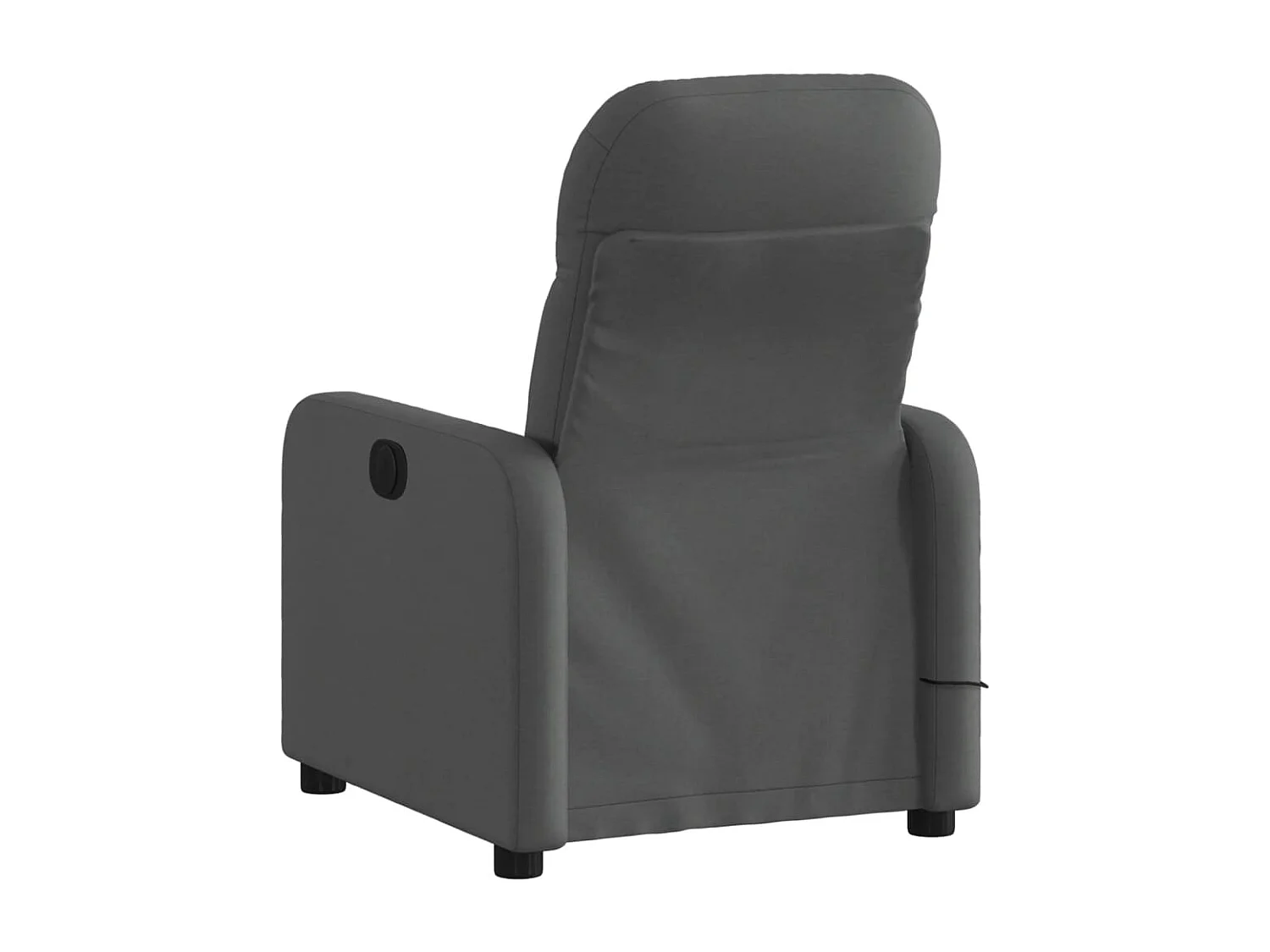 Sillón reclinable de masaje eléctrico tela gris oscuro YOE65257