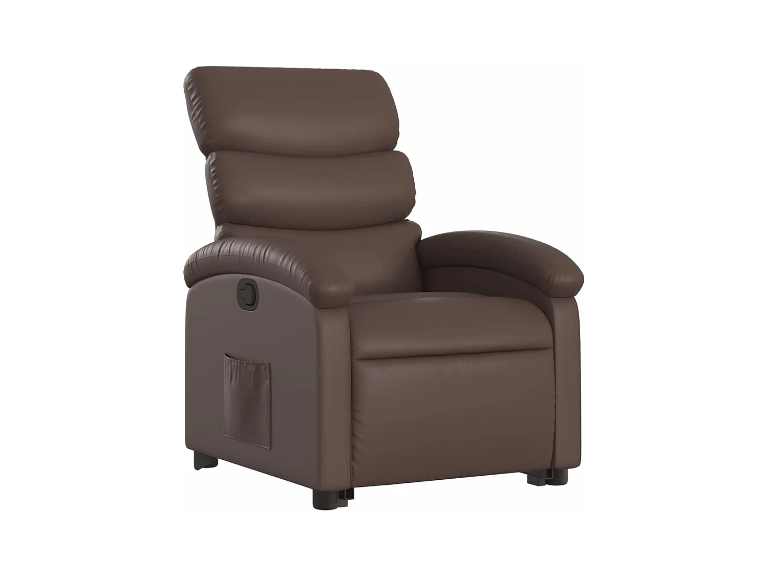 Fauteuil inclinable marron similicuir REO99898