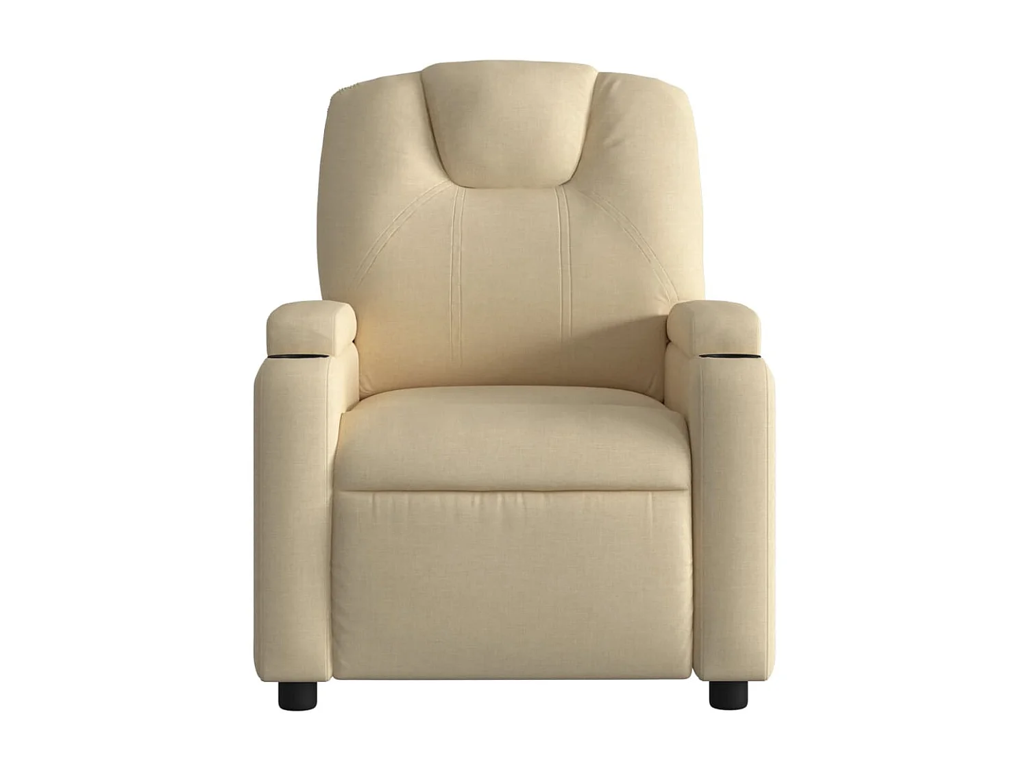 Fauteuil de massage inclinable Crème Tissu REO30347