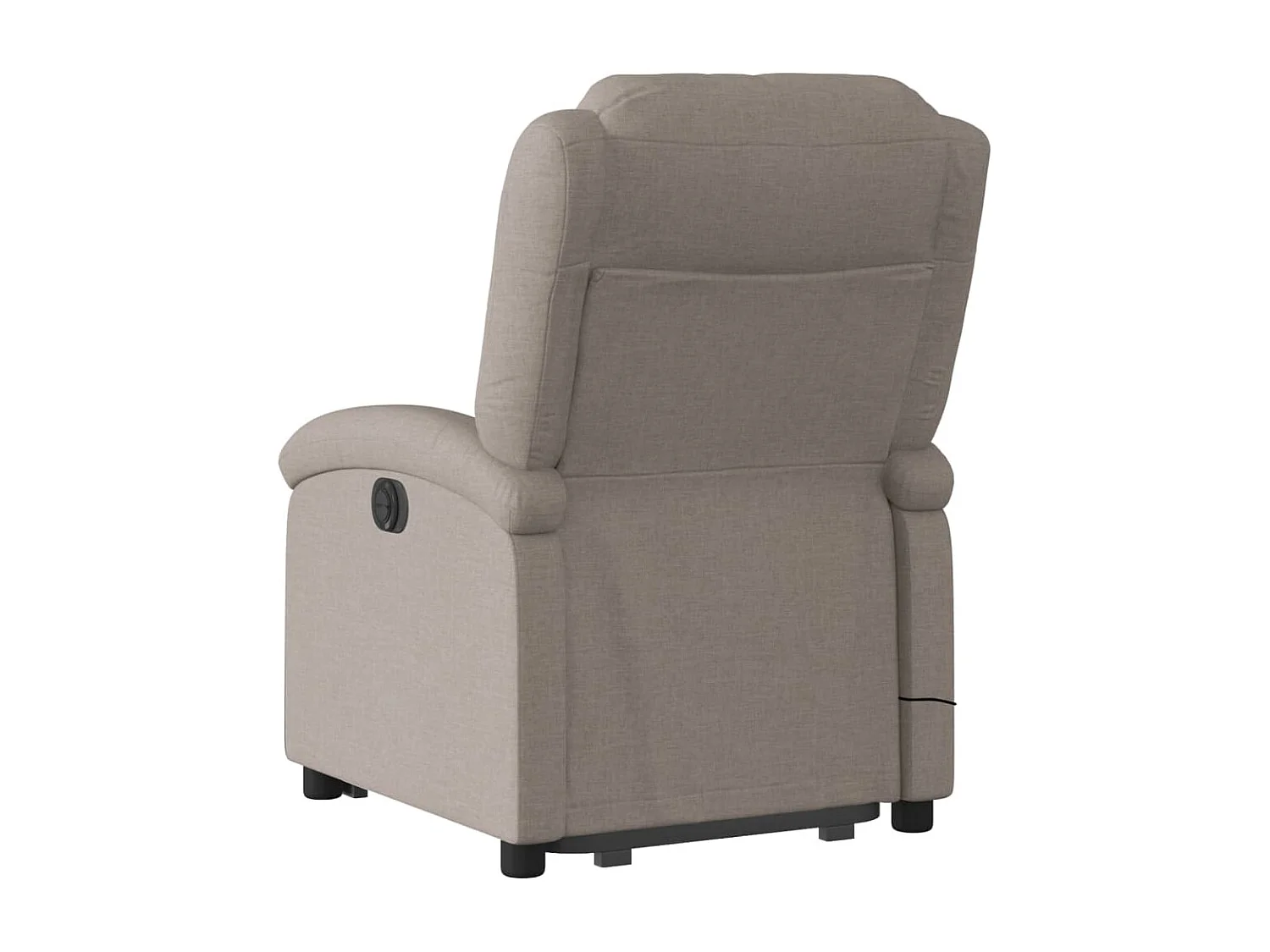 Fauteuil inclinable de massage électrique Taupe Tissu REO28656