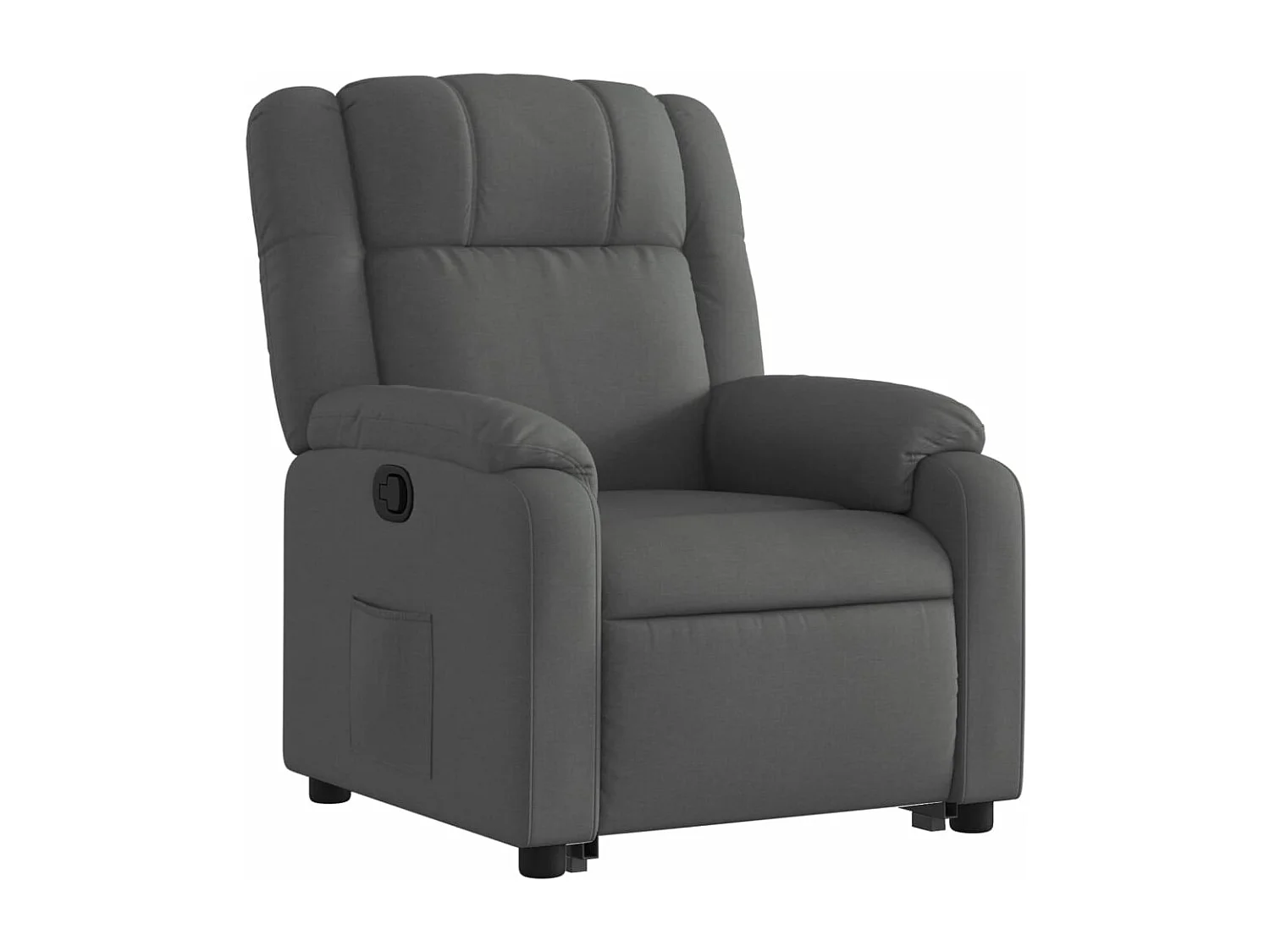 Fauteuil inclinable Gris foncé Tissu REO92165