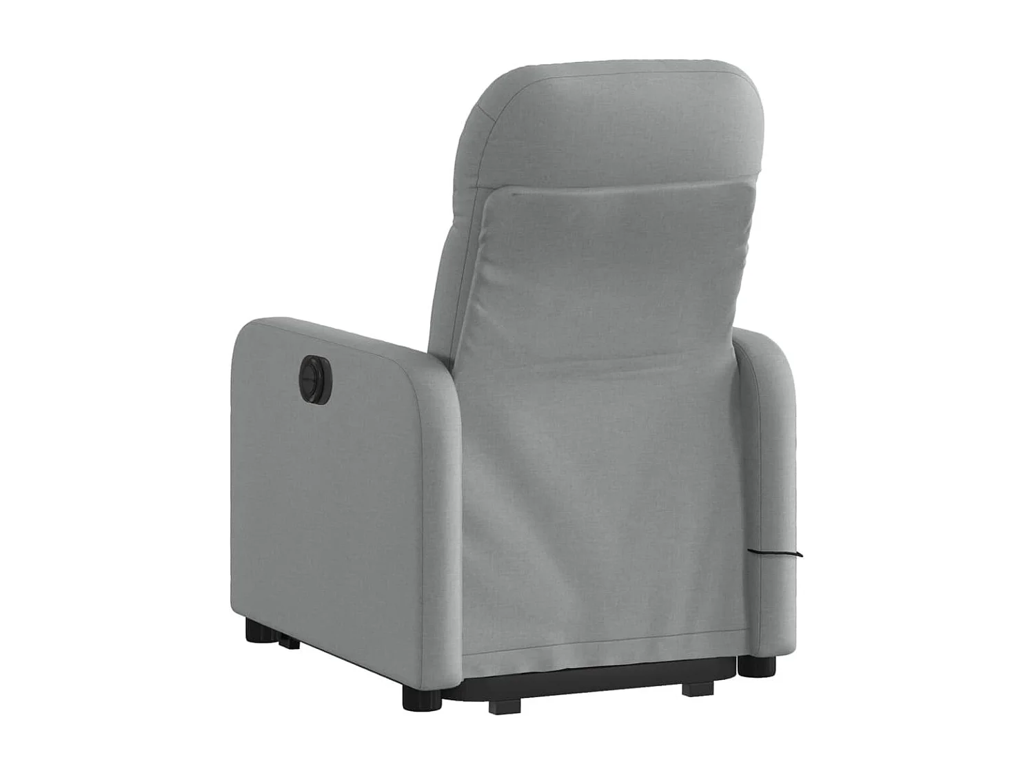 Sillón de masaje eléctrico reclinable elevable tela gris claro YOE35990