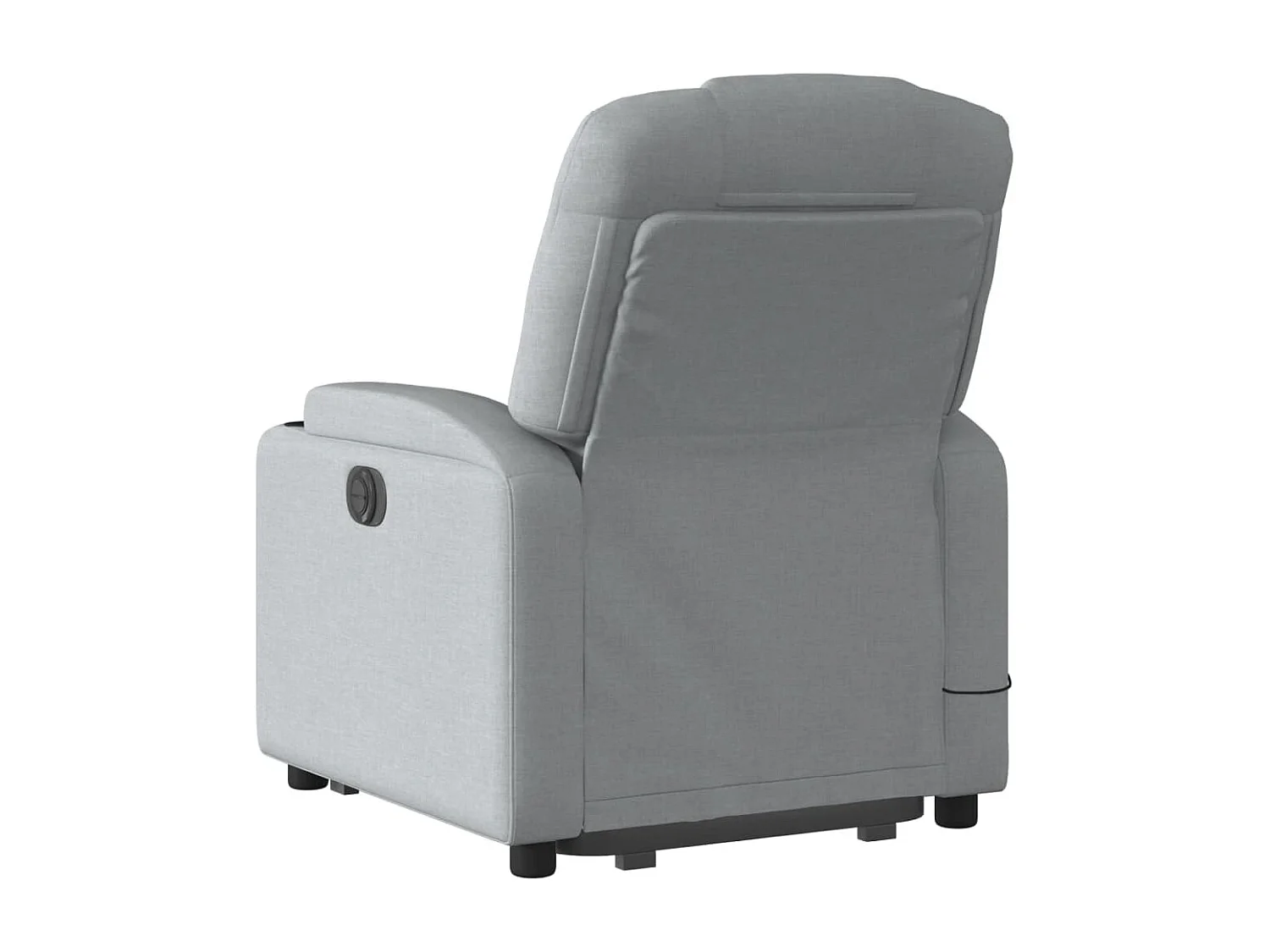 Fauteuil inclinable de massage électrique Gris clair Tissu REO29611