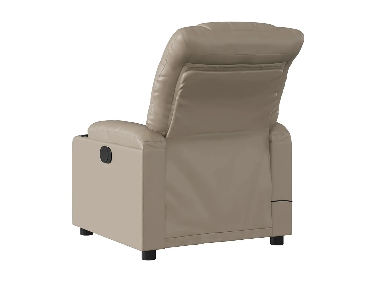 Sillón reclinable de masaje eléctrico cuero sintético capuchino YOE24173