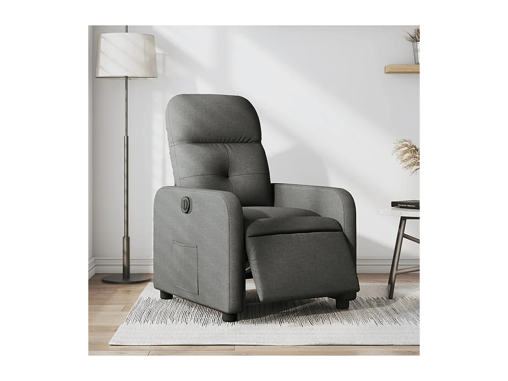 Fauteuil inclinable électrique Gris foncé Tissu REO20772