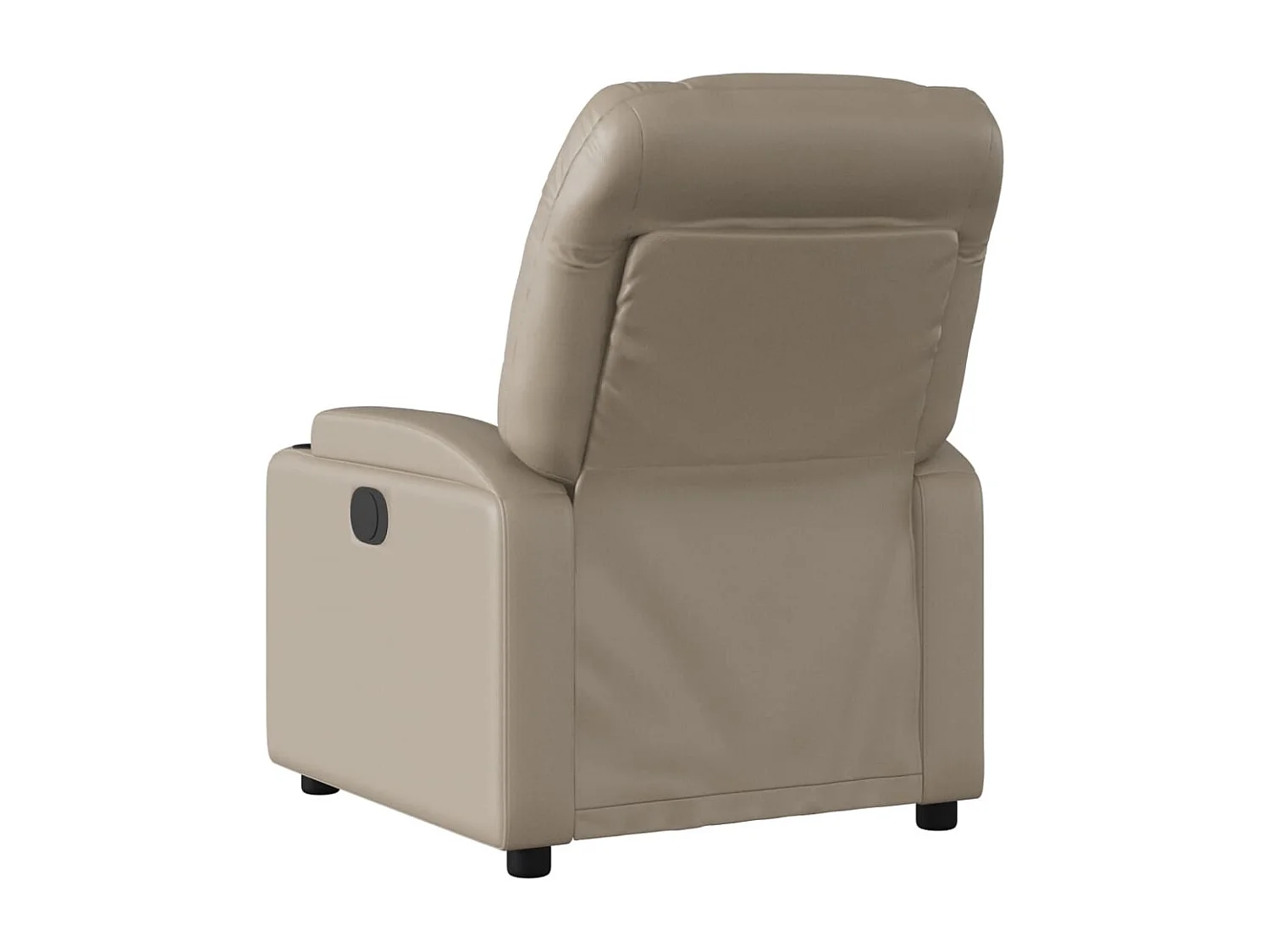 Sillón reclinable de masaje eléctrico cuero sintético capuchino YOE32403