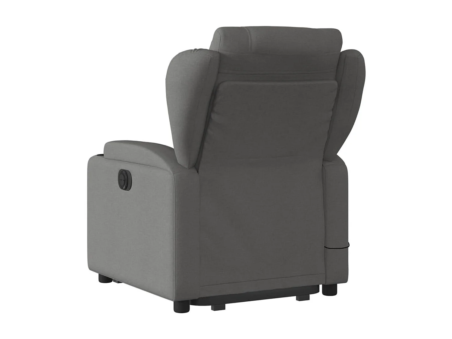 Fauteuil inclinable de massage électrique Gris foncé Tissu REO89277