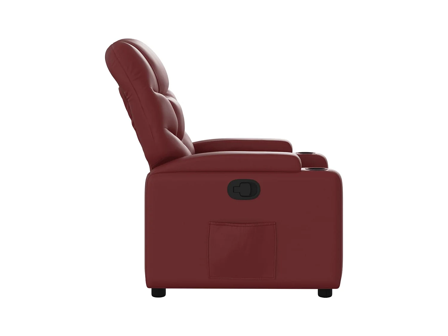 Relaxsessel | Fernsehsessel Weinrot Kunstleder -gkd923571