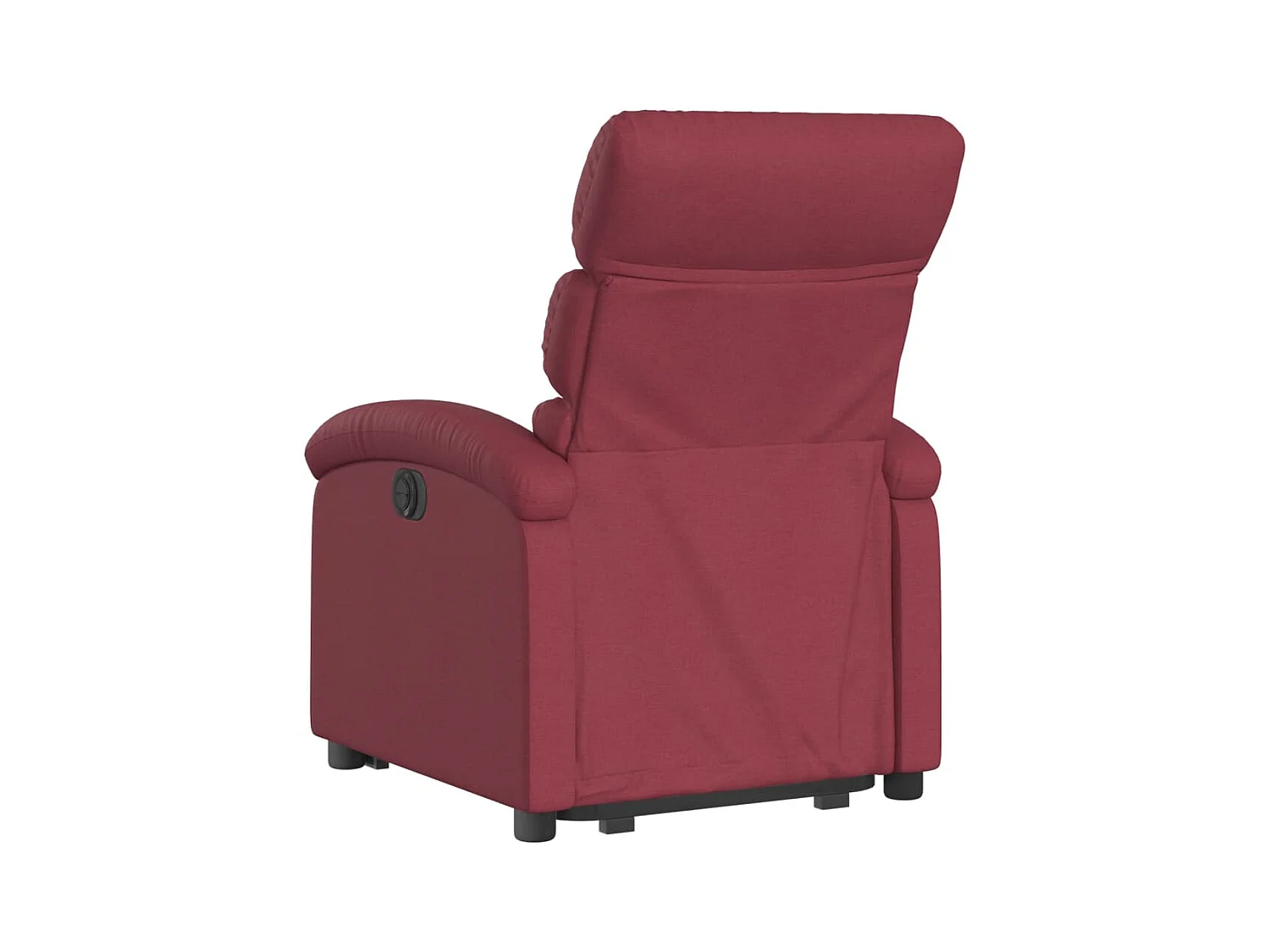 Fauteuil inclinable électrique rouge bordeaux tissu REO17655