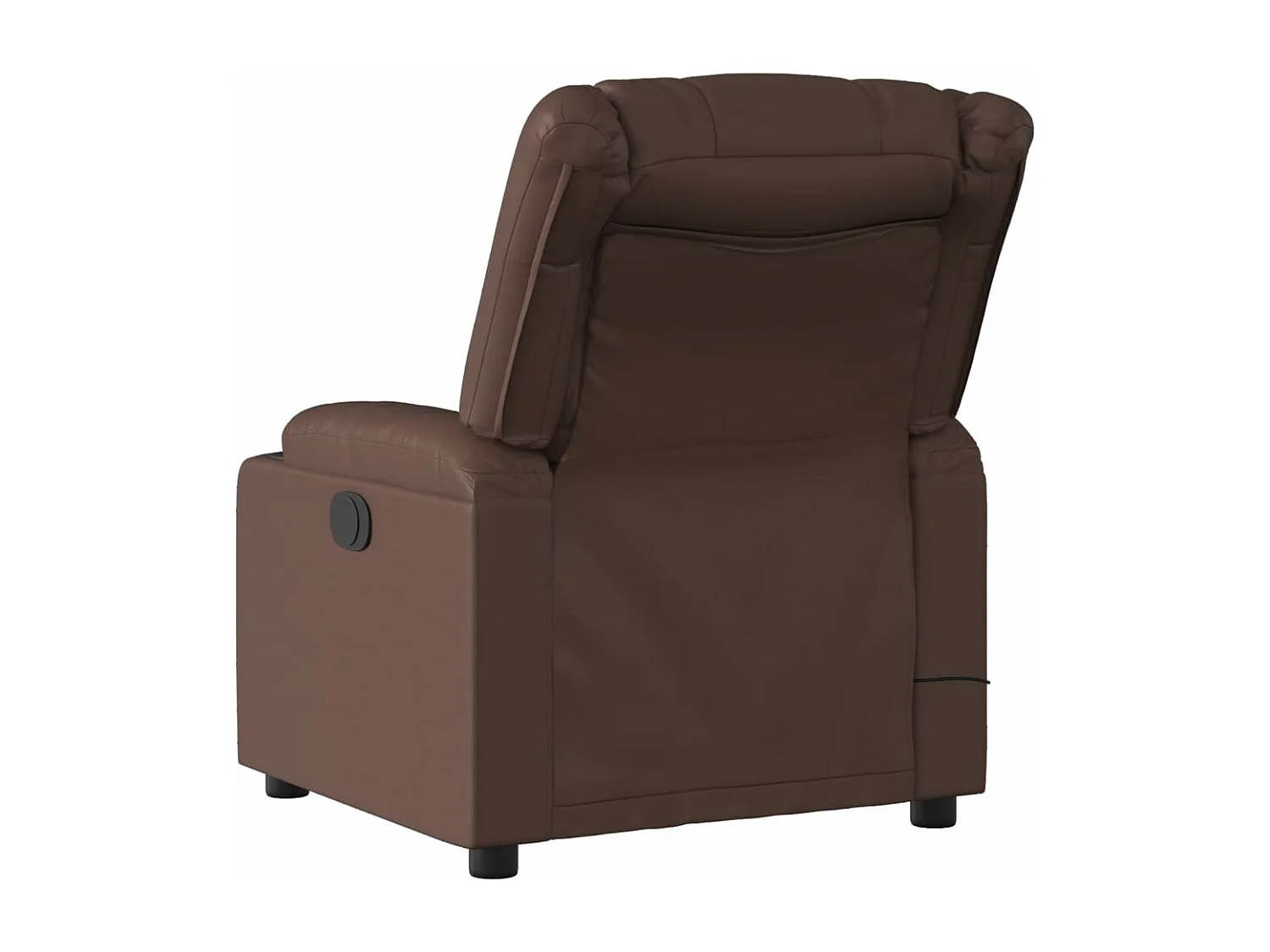 Fauteuil de massage inclinable Marron Similicuir REO60162